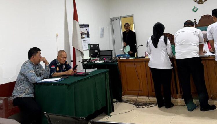 Sidang gugatan praperadilan di gelar di PN Palembang.