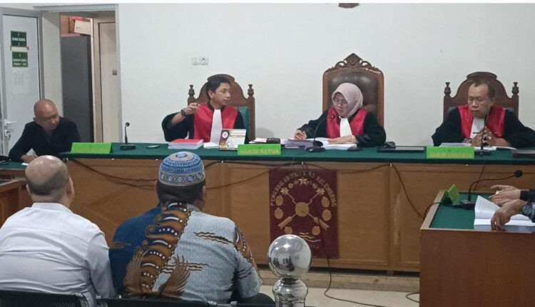 Sidang perkara dugaan korupsi dana hibah PMI OKU Timur yang menjerat dua pengurus inti periode 2018–2023 digelar di Pengadilan Tipikor PN Palembang.