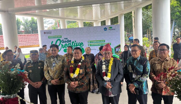 Peresmian The Gade Creative Lounge (TGCL) di Universitas Lampung.