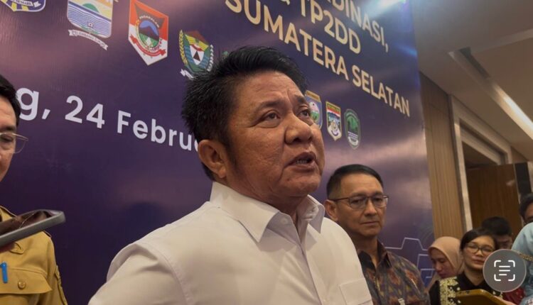 Gubernur Sumsel, Herman Deru, bersama Kepala Perwakilan Bank Indonesia Provinsi Sumatera Selatan, Bambang Pramono. (Foto: Tia)