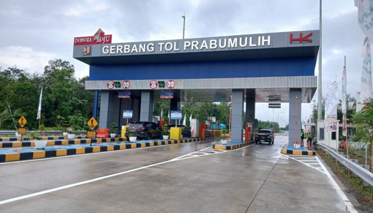 Gerbang Tol Prabumulih. (Foto: HK)