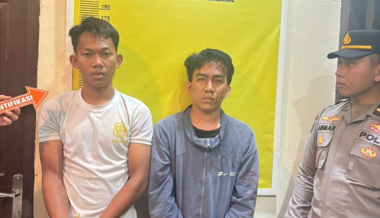 Personel gabungan berhasil mengamankan dua pria yang diduga terlibat aksi penusukan di Jalan Kolonel H Burlian, KM 7, Kota Palembang.