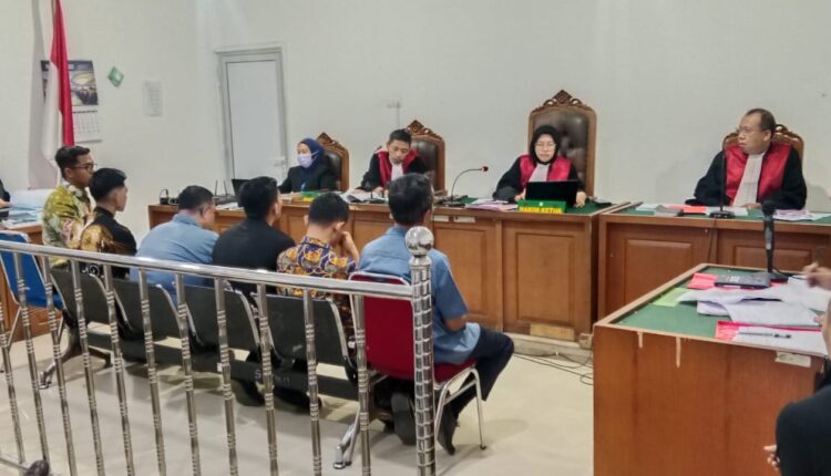 Para saksi memberikan keterangan dalam sidang lanjutan perkara dugaan korupsi anggaran Dinas Perhubungan Kabupaten Musi Banyuasin (Muba) di Pengadilan Tipikor Palembang, Sumatra Selatan.